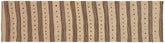 handmade Modern Kilim Brown Red Hand-Woven RUNNER 100% WOOL area rug 3' x 11'