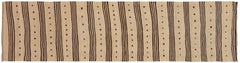 handmade Modern Kilim Brown Red Hand-Woven RUNNER 100% WOOL area rug 3' x 11'
