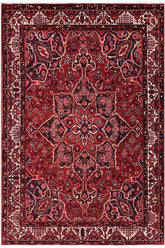 handmade Traditional Heriz Burgundy Beige Hand Knotted RECTANGLE 100% Wool Pile area rug 10x12