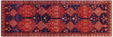 handmade Traditional Kashan Blue Red Hand Knotted RUNNER 100% WOOL area rug 4 x 10