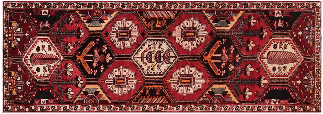 handmade Traditional Tabriz Red Rust Hand Knotted RUNNER 100% Wool Pile area rug 4x10