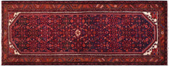 handmade Traditional Tabriz Blue Red Hand Knotted RUNNER 100% Wool Pile area rug 4x10