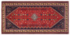 handmade Traditional Tabriz Red Beige Hand Knotted RUNNER 100% Wool Pile area rug 3x6