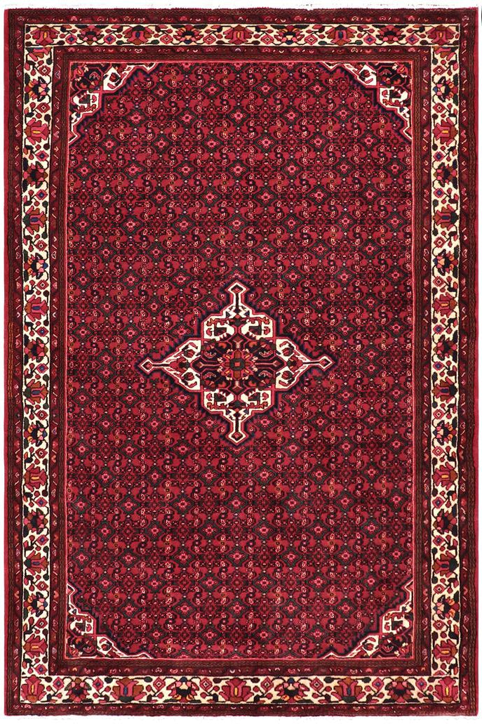 handmade Traditional Tabriz Red Beige Hand Knotted RECTANGLE 100% Wool Pile area rug 7x10