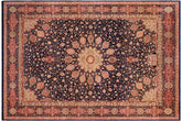 handmade Traditional Ardbeel Blue Red Hand Knotted RECTANGLE 100% WOOL area rug 9x12