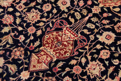 Vintage Ardbeel Rosio Blue/Red Wool Rug - 9'2'' x 12'6''