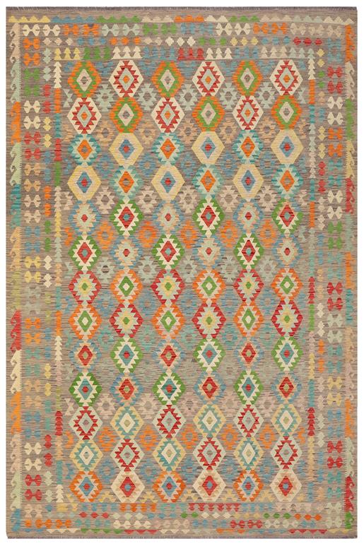 Flat Weave Kilim Antique Navaho Vintage handmade Geometric Kilim Purple Red Hand-Woven Rectangle 100% Wool Area Rug 9x13