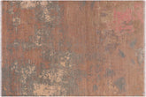handmade Modern Modern Brown Green Hand Knotted RECTANGLE WOOL&SILK area rug 8' x 10'