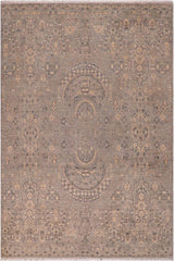 handmade Traditional Kafkaz Blue Gray Hand Knotted RECTANGLE 100% WOOL area rug 8 x 10