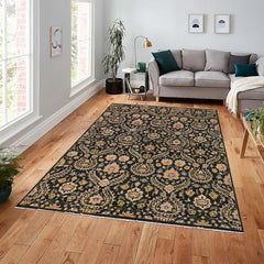 handmade Transitional Kafkaz Gray Blue Hand Knotted RECTANGLE 100% WOOL area rug 7 x 9