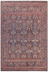 handmade Transitional Kafkaz Gray Blue Hand Knotted SQUARE 100% WOOL area rug 8 x 9