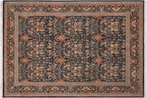 handmade Transitional Snakehead Black Gold Hand Knotted RECTANGLE 100% WOOL area rug 8x10