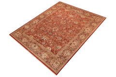 Antique Agra Latonya Rust/Multi Wool Rug - 9'2'' x 12'0''