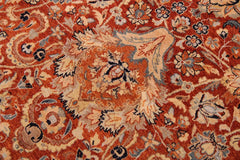 Antique Agra Latonya Rust/Multi Wool Rug - 9'2'' x 12'0''