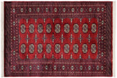 handmade Geometric Bokhara Red Blue Hand Knotted RECTANGLE 100% WOOL area rug 4X6