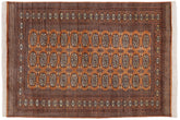 handmade Geometric Bokhara Brown Beige Hand Knotted RECTANGLE 100% WOOL area rug 4X6