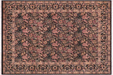 handmade Transitional Gulshanayub Black Red Hand Knotted RECTANGLE 100% WOOL area rug 9x12