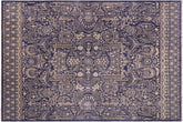 handmade Transitional Kafkaz Gray Beige Hand Knotted RECTANGLE 100% WOOL area rug 12' x 15'