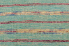 handmade Modern Kilim Blue Purple Hand-Woven RECTANGLE 100% WOOL area rug 5x7