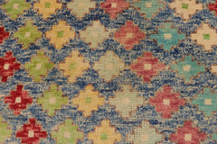 handmade Modern Balouchi Blue Red Hand Knotted RECTANGLE 100% WOOL area rug 4x6