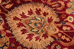 Vintage Persian Anmol Agra Jillian Red/Blue Wool Rug - 9'0'' x 12'3''