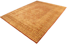Antique Nell Rust/Gold Wool Rug - 9'2'' x 12'2''