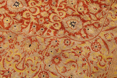 Antique Nell Rust/Gold Wool Rug - 9'2'' x 12'2''