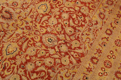 Antique Nell Rust/Gold Wool Rug - 9'2'' x 12'2''