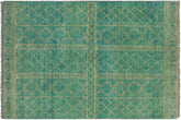handmade Modern Balouchi Blue Beige Hand Knotted RECTANGLE 100% WOOL area rug 3x5