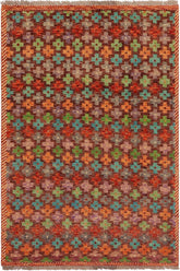 handmade Modern Balouchi Brown Rust Hand Knotted RECTANGLE 100% WOOL area rug 3x5