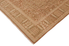 Semi-Antique Tajdar Trudy Brown/Tan Wool Rug - 8'11'' x 11'8''
