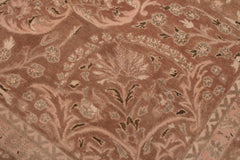 handmade Transitional Tajdar Brown Tan Hand Knotted RECTANGLE 100% WOOL area rug 9x12
