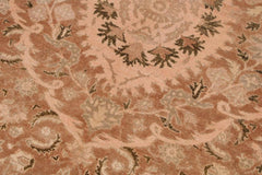 Semi-Antique Tajdar Trudy Brown/Tan Wool Rug - 8'11'' x 11'8''