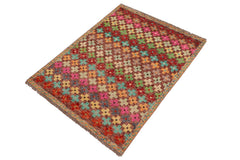handmade Modern Balouchi Maroon Blue Hand Knotted RECTANGLE 100% WOOL area rug 3x5