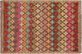 handmade Modern Balouchi Maroon Blue Hand Knotted RECTANGLE 100% WOOL area rug 3x5
