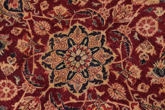 Vintage Persian Dabir Patrica Maroon/Blue Wool Rug - 9'1'' x 12'3''