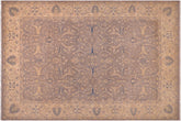 handmade Transitional Kazak Gray Beige Hand Knotted RECTANGLE 100% WOOL area rug 10' x 14'