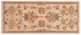 handmade Traditional Kafkaz Tan Rust Hand Knotted RUNNER 100% WOOL area rug 3' x 5'
