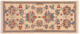 handmade Traditional Kafkaz Beige Rust Hand Knotted RUNNER 100% WOOL area rug 3' x 5'