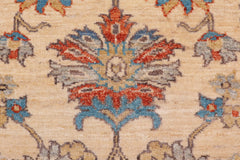 handmade Traditional Kafkaz Beige Rust Hand Knotted RUNNER 100% WOOL area rug 3' x 5'