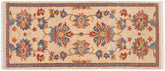 handmade Traditional Kafkaz Tan Rust Hand Knotted RUNNER 100% WOOL area rug 3' x 5'