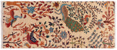 handmade Traditional Kafkaz Beige Rust Hand Knotted RUNNER 100% WOOL area rug 3' x 5'
