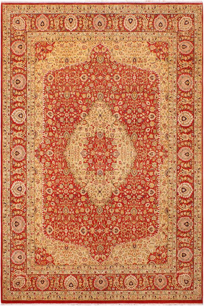 Traditional Kafkaz Stefanie Rust Rust Hand Knotted Area rugs 9 x 12