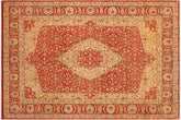 handmade Traditional Kafkaz Rust Rust Hand Knotted RECTANGLE 100% WOOL area rug 9 x 12