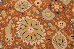 Vintage Persian Hashmi Janine Brown/Black Wool Rug - 9'4'' x 11'7''