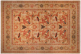 handmade Transitional Gold Tan Hand Knotted RECTANGLE 100% WOOL area rug 9x12