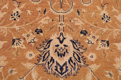 Semi-Antique Agra Bette Rust/Blue Wool Rug - 9'0'' x 12'3''