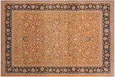 handmade Traditional Agra Rust Blue Hand Knotted RECTANGLE 100% WOOL area rug 9 x 12