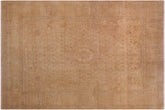 handmade Transitional Tan Gold Hand Knotted RECTANGLE 100% WOOL area rug 9x12