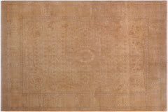 handmade Transitional Tan Gold Hand Knotted RECTANGLE 100% WOOL area rug 9x12